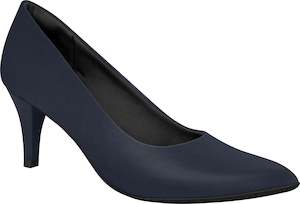 Shoe: Piccadilly 745035 Women Fashion Business Classic Scarpine Heel in Navy