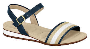 Shoe: Modare 7113.122 Women Wedge Fashion Sandal Travel Casual Shoe in Navy