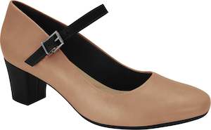 Ramarim 1884253 Women Fashion Comfortable Business Shoe Mid Heel in Nude