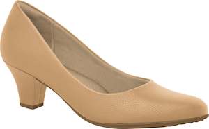 Shoe: Piccadilly 703001 Women Fashion Business Classic Mid Heel in Nude