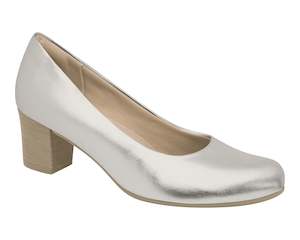 Piccadilly Ref: 110072-3213 Silver Prata Color Business Court Shoe with Medium H…