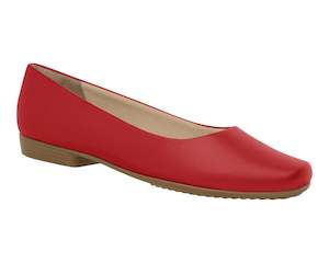 Shoe: Chic red flats provide both comfort and a boost to any laid-back look. Ref: 250166-140