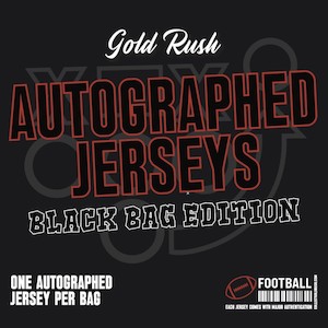 2024 Gold Rush Autographed Black Bag Jersey Football Edition