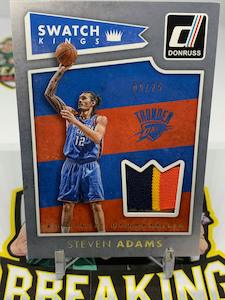 #S19 15-16 Steven Adams Game Worn 3 Colour Patch / 25 Swatch Kings Donruss