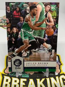 Single Cards: #S15-16-17 Jaylen Brown Rookie Card /49 Purple Duke Excalibur