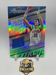 #S6 - 14-15 Steven Adams Panini Prestige #04/25 Bonus Shots Game Worn Patch #22