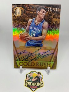 #S5 - 14-15 Steven Adams Panini Gold Standard 161/199 Gold Rush On Card Autograph #27