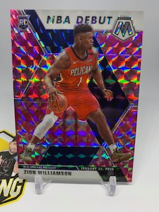 #S11 - 19-20 Zion Williamson Rookie Mosaic Prizm Pink Camo NBA Debut