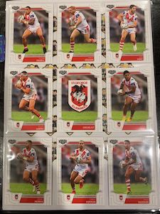 Nrl: #081- 2020 NRL Elite Dragons Full Team Base Set $12