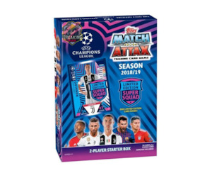 Soccer: 2018/19 Topps Match Attax UEFA Champions League Soccer Trading Card Game Starter Box