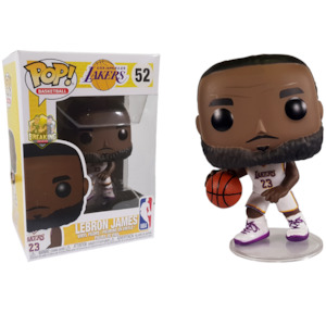 NBA Basketball - Lebron James L.A. Lakers White Uniform Pop! Vinyl Figure