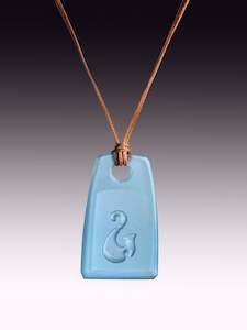 Jewellery: Little Bombay Blue Hei Matau Pendant