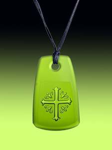 Deep Green Cross Pendant