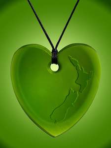 Large Aotearoa Heart Pendant