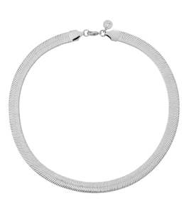 Jewellery: Edblad - Herringbone Necklace L Rhodium