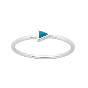 Karen Walker Fine Arrow Ring - Silver, Turquoise