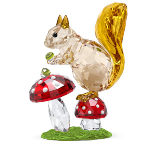 Jewellery: Swarovski - Idyllia Squirrel and Mushrooms