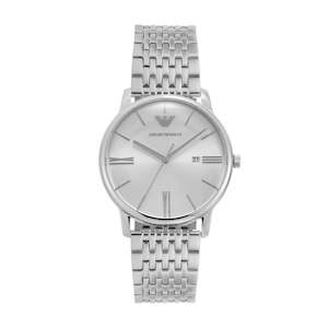 Emporio Armani - Three-Hand Date Stainless Steel Watch