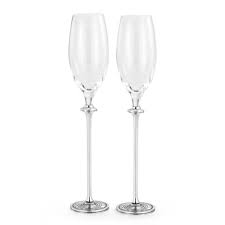 Royal Selangor Pewter - Champagne Flute Marine Pair of 2