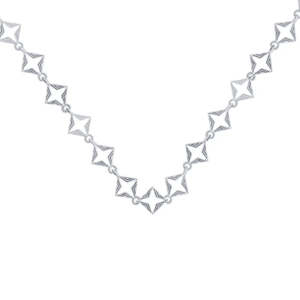 Jewellery: Lindi Kingi - Byzante Embrace Necklace Silver