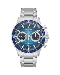 Jewellery: Bulova - Men's Marine Star Silver/Blue