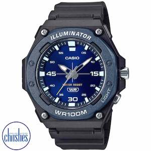 Jewellery: Casio - Analogue Watch With Blue Face