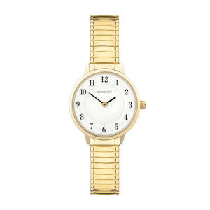 Jewellery: Sekonda - Classic Gold Plated Stainless Steel White Dial Watch