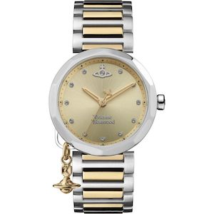 Jewellery: Vivienne Westwood - Poplar Watch Two Tone Gold