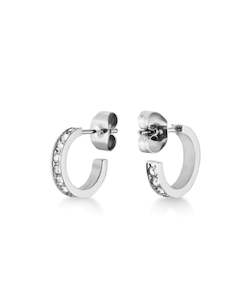 Jewellery: Rosefield - Small Crystal Hoops