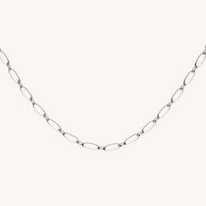 Rosefield - Oval Necklace Silver