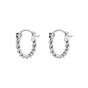 Rosefield - Twisted Hoops Silver