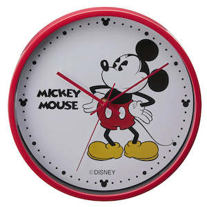 Jewellery: Disney - Mickey Mouse 30cm Wall Clock Red