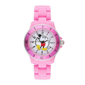 Disney - Mickey Mouse Sports Watch Pink/White