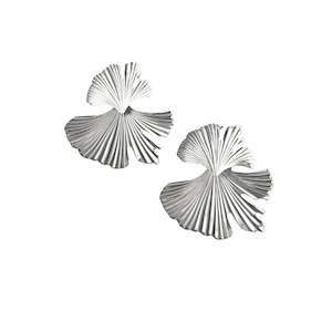 Jewellery: Lindi Kingi - Leafy Embrace Earrings | Silver