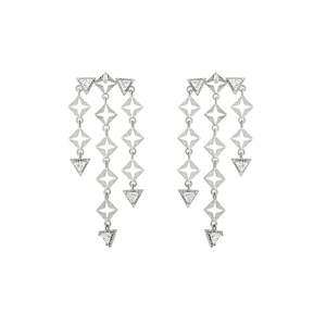 Lindi Kingi - Byzante Earrings Platinum