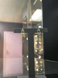 Jewellery: Lindi Kingi - Energy Formation Stud Gold