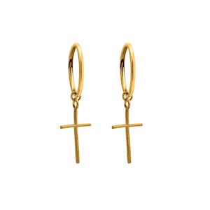 Jewellery: Exalted Cross Sleeper - Gold