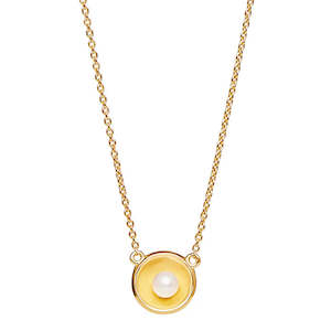 Necklaces: Najo - Capri Pearl Necklace Gold Plated