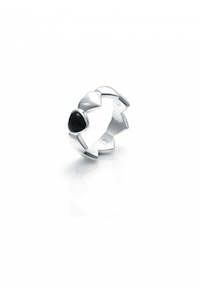 Stolen Band Of Hearts Ring Onyx - Medium