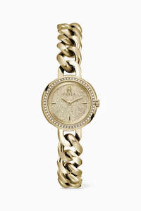 Furla: Furla - Chain Crystal Gold Watch