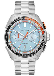 Bulova - Gents Classic Racer Chronograph Blue Dial Stainless Steel