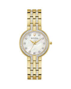 Bulova - Classic Crystal Watch Gold