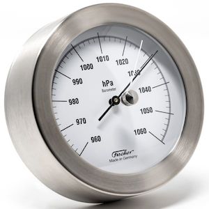 Barometers: Fisher - Stainless Steel Weather Station