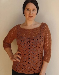 All Over Lace Top Hemp Knitting Pattern