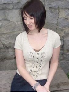 Kathy's Canapa Cashmere Cardi - Hemp Knitting Pattern