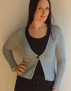 Melissa's Cardi Hemp Knitting Pattern