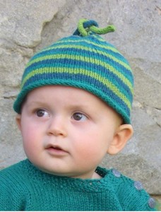 Hemp Head Hugger Stripes - Hemp Knitting Pattern