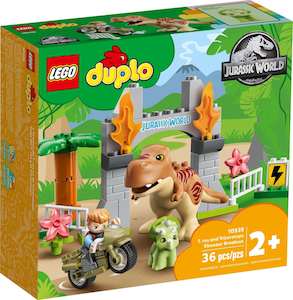 Toy: LEGO DUPLO 10939 T. rex and Triceratops Dinosaur Breakout