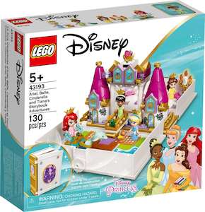 LEGO Disney 43193 Ariel, Belle, Cinderella and Tiana's Storybook Adventures