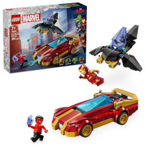 LEGO Marvel 76310 Iron Man Car & Black Panther vs. Red Hulk